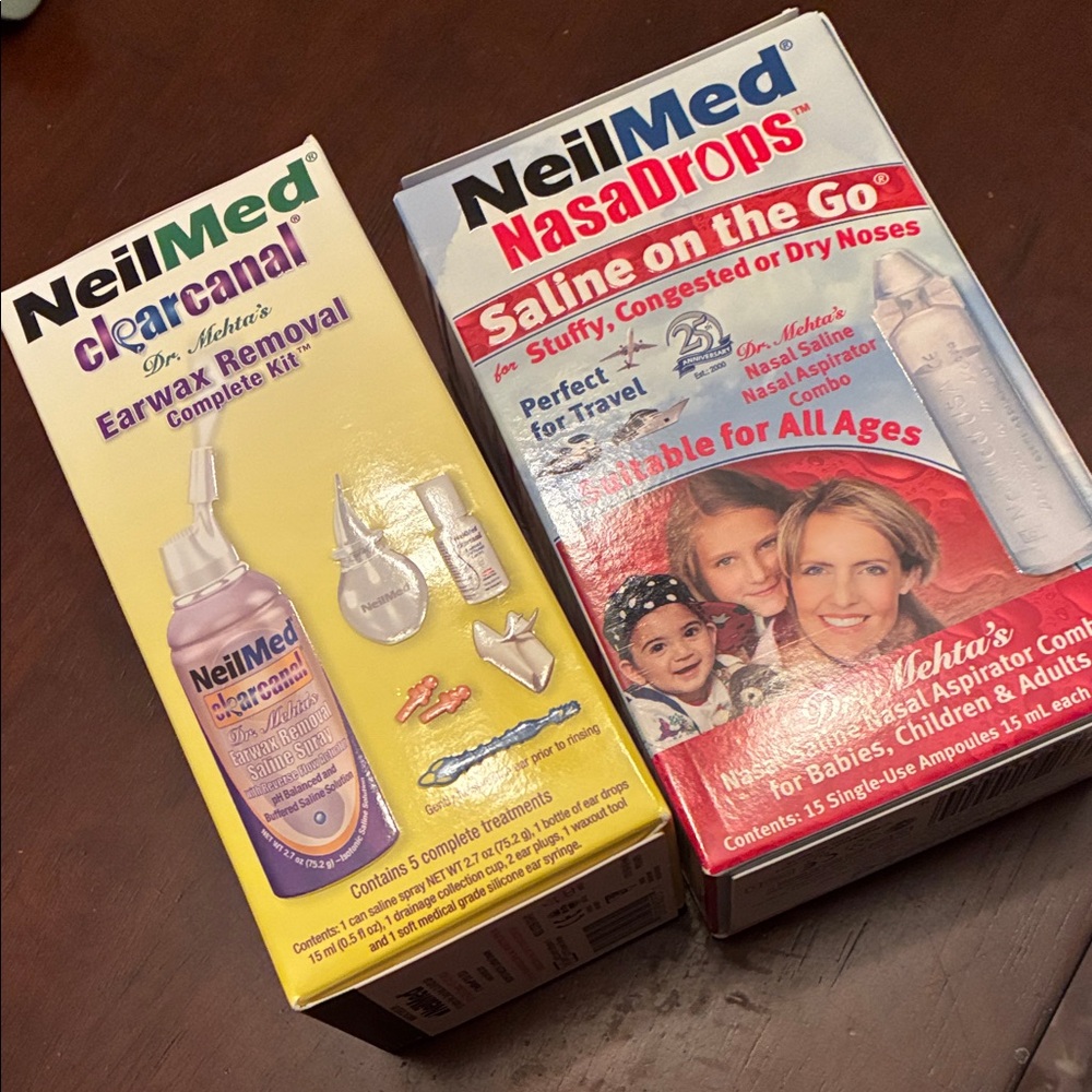 NWT NeilMed Earwax Removal and Nasal Drops Kit